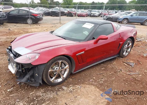 2011 Chevrolet Corvette Grand Sport z USA, uszkodzony, nr VIN 1G1YW2DW9B5105873
